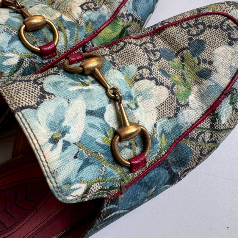 🎊辨識度超高 Gucci Princetown系列花卉穆勒鞋37.5-2