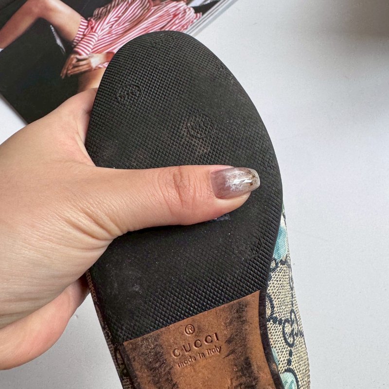 🎊辨識度超高 Gucci Princetown系列花卉穆勒鞋37.5-3