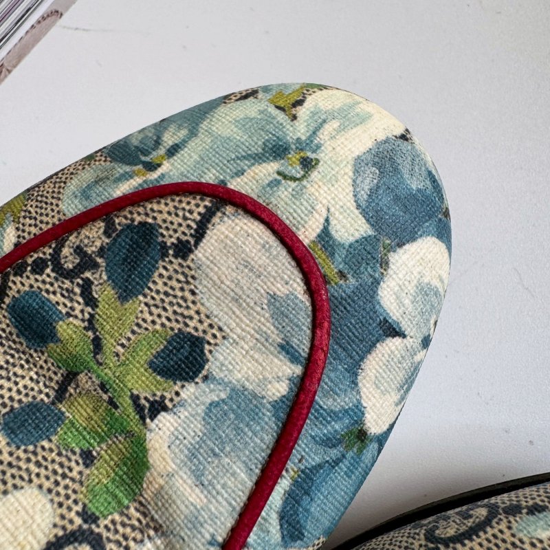 🎊辨識度超高 Gucci Princetown系列花卉穆勒鞋37.5-5