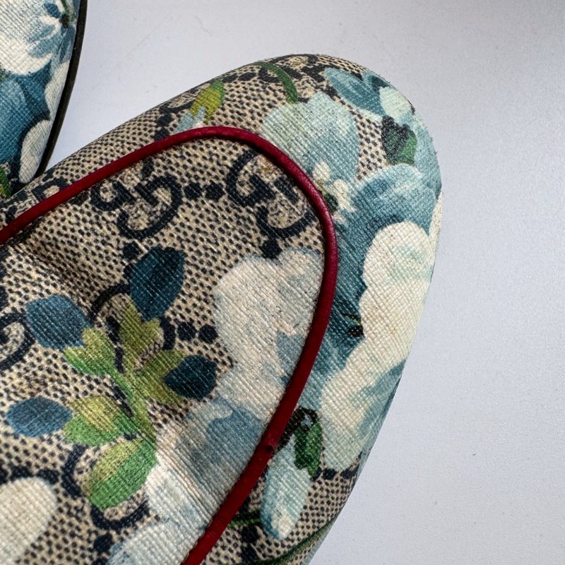 🎊辨識度超高 Gucci Princetown系列花卉穆勒鞋37.5-6