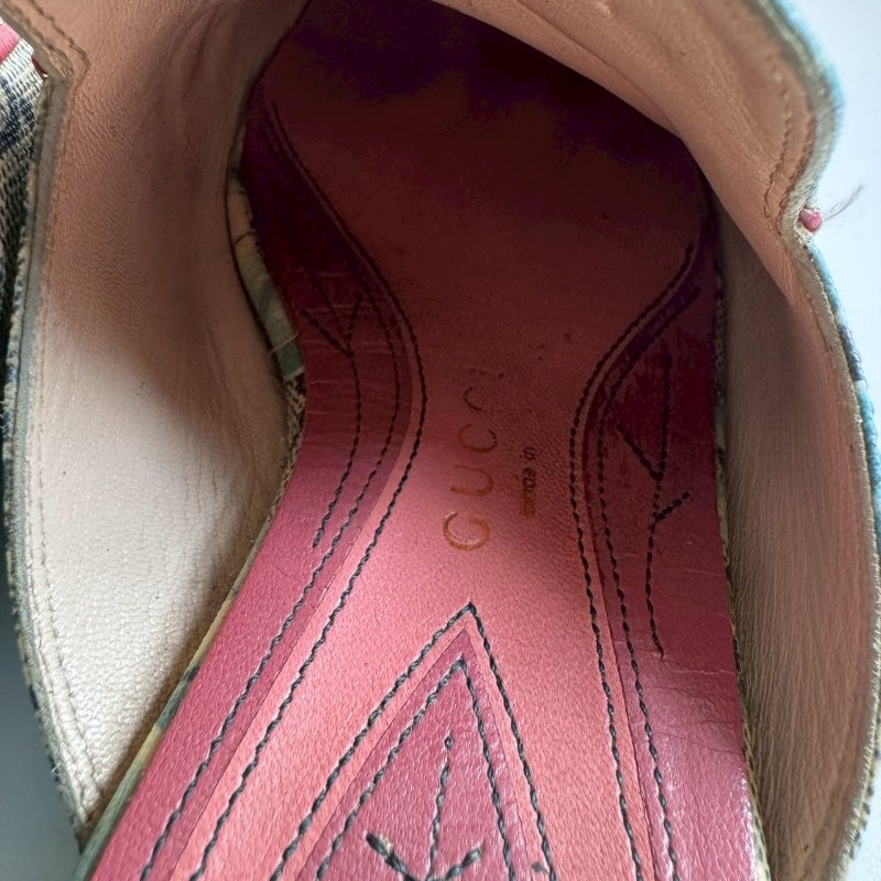 🎊辨識度超高 Gucci Princetown系列花卉穆勒鞋37.5-10