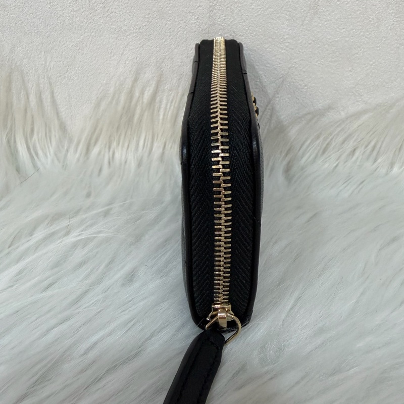 Chanel 19 AP0949 黑羊皮金扣短夾 短夾 零錢包 卡包 卡夾-1