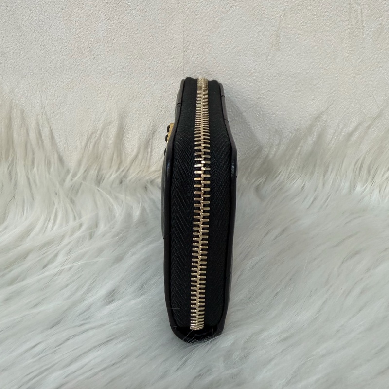 Chanel 19 AP0949 黑羊皮金扣短夾 短夾 零錢包 卡包 卡夾-3