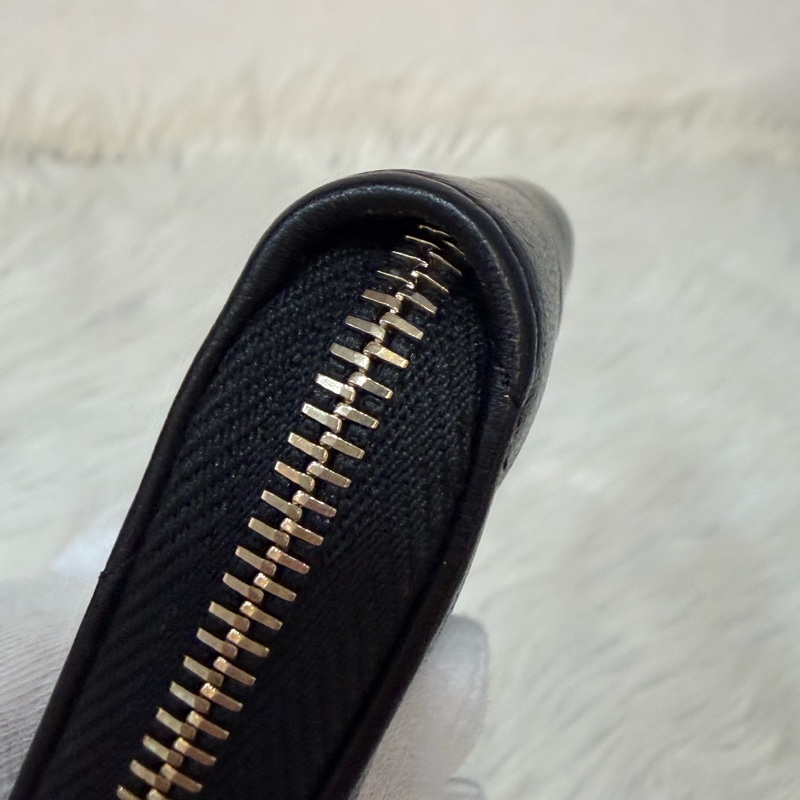 Chanel 19 AP0949 黑羊皮金扣短夾 短夾 零錢包 卡包 卡夾-19