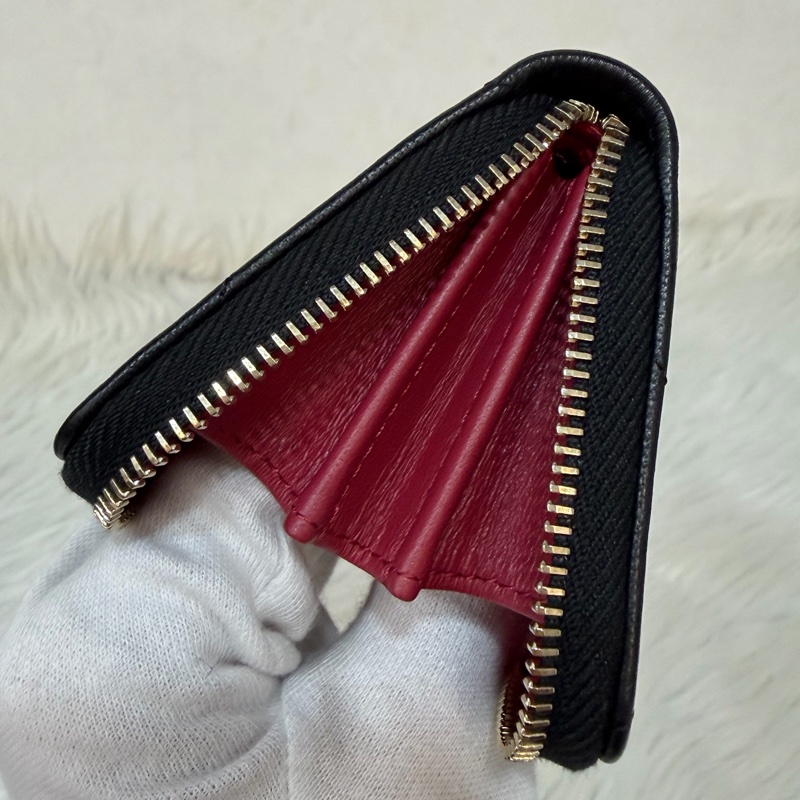 Chanel 19 AP0949 黑羊皮金扣短夾 短夾 零錢包 卡包 卡夾-21