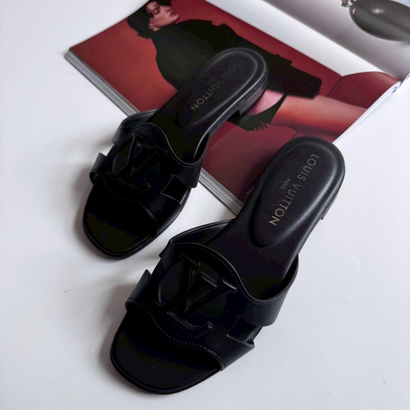 ‼️超級百搭LV黑色簡約涼鞋 36-0