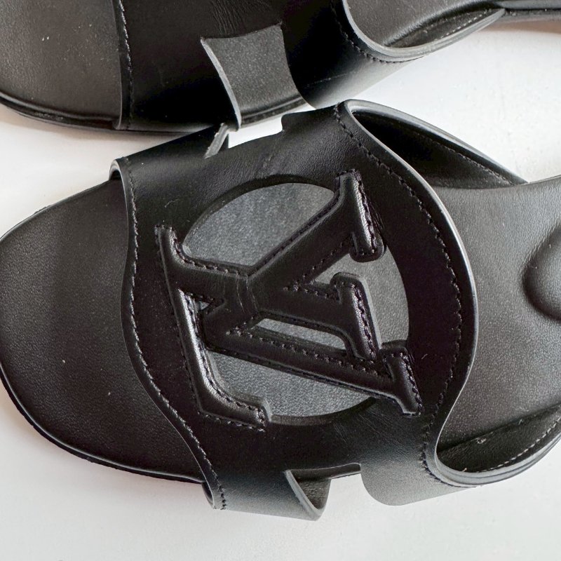 ‼️超級百搭LV黑色簡約涼鞋 36-2