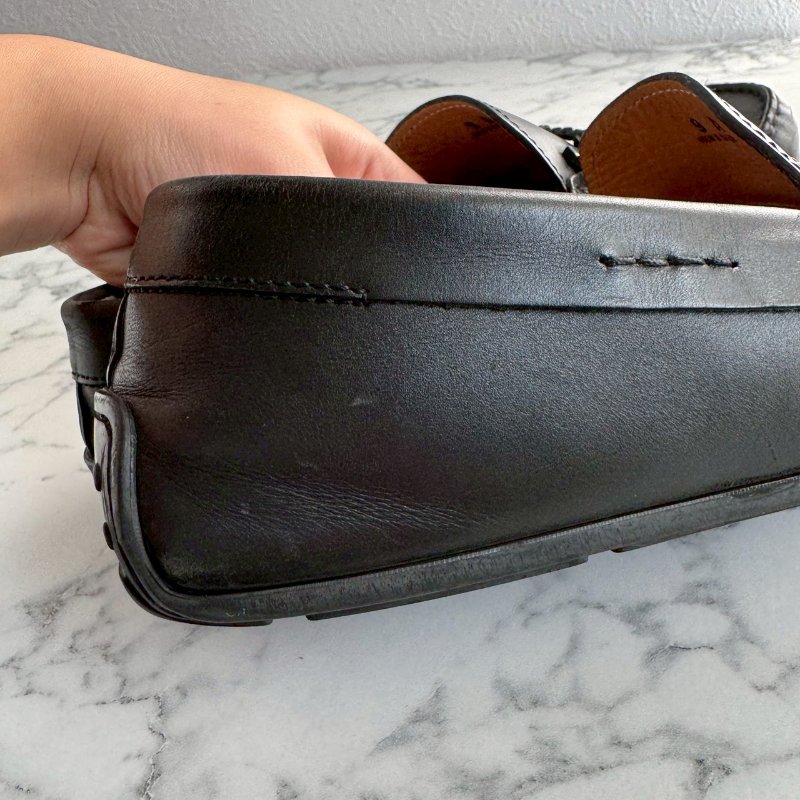 👟上班必買款 TODS 男生黑色樂福鞋-7