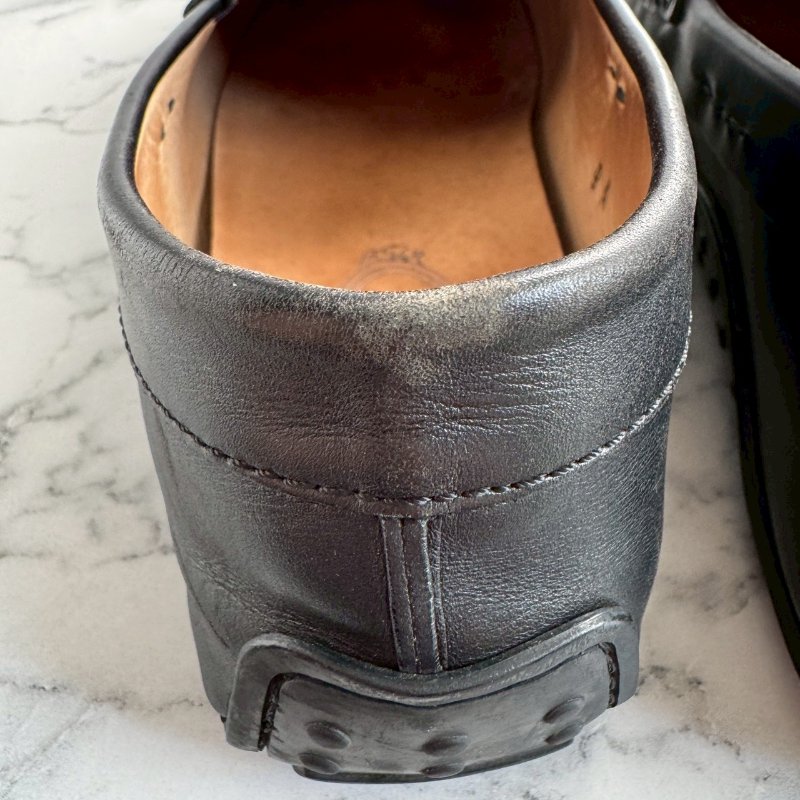 👟上班必買款 TODS 男生黑色樂福鞋-8