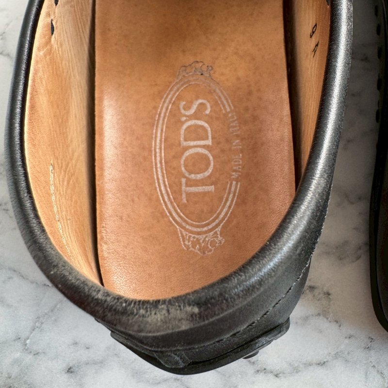 👟上班必買款 TODS 男生黑色樂福鞋-9