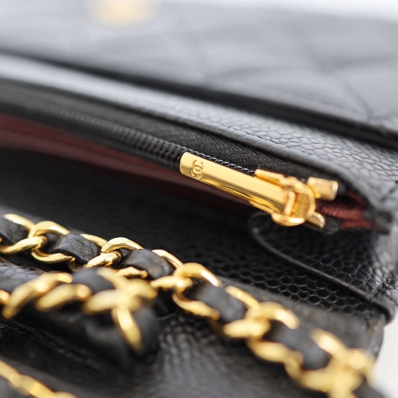 二手Chanel Woc 黑金牛/ 芯片款-16