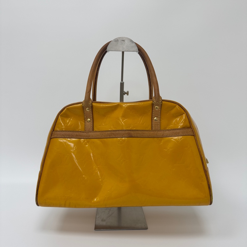 【赫蒂國際精品】Louis Vuitton路易威登 芥末黃漆皮系列 中古手提包 vintage-2