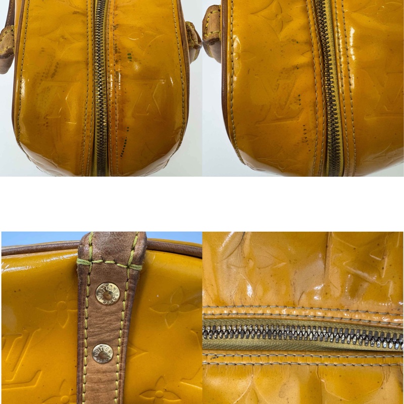【赫蒂國際精品】Louis Vuitton路易威登 芥末黃漆皮系列 中古手提包 vintage-8