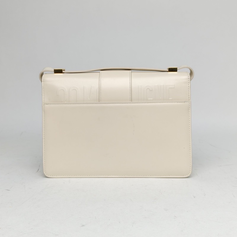 DIOR 30Montaigne蒙田皮肩帶大號24米白色牛皮-2