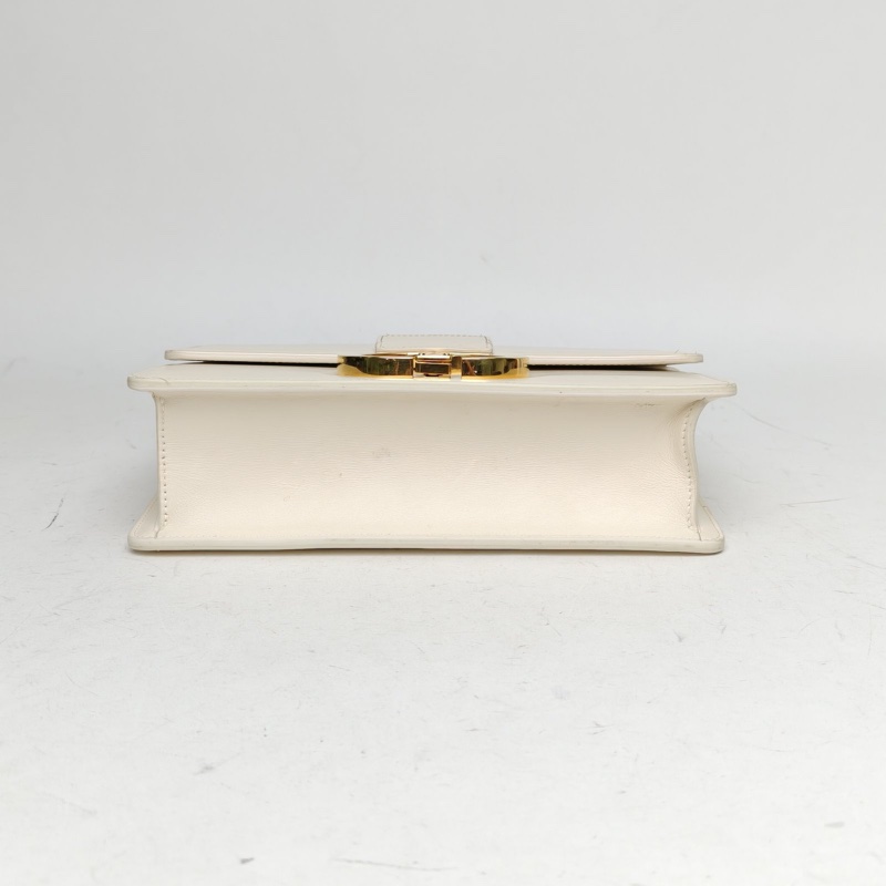 DIOR 30Montaigne蒙田皮肩帶大號24米白色牛皮-3