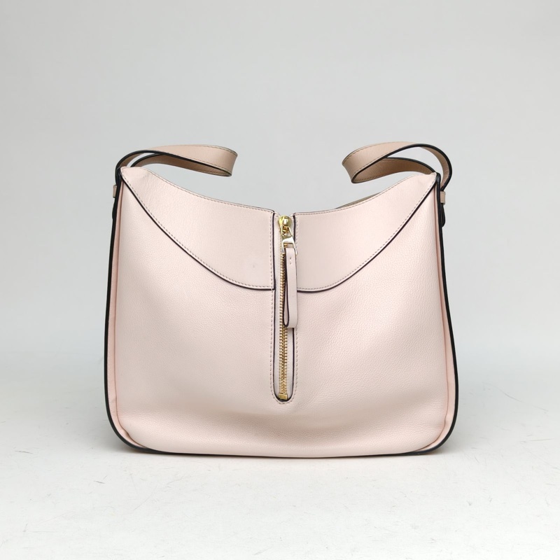 LOEWE Hammock吊床包小號裸粉色牛皮金扣-2