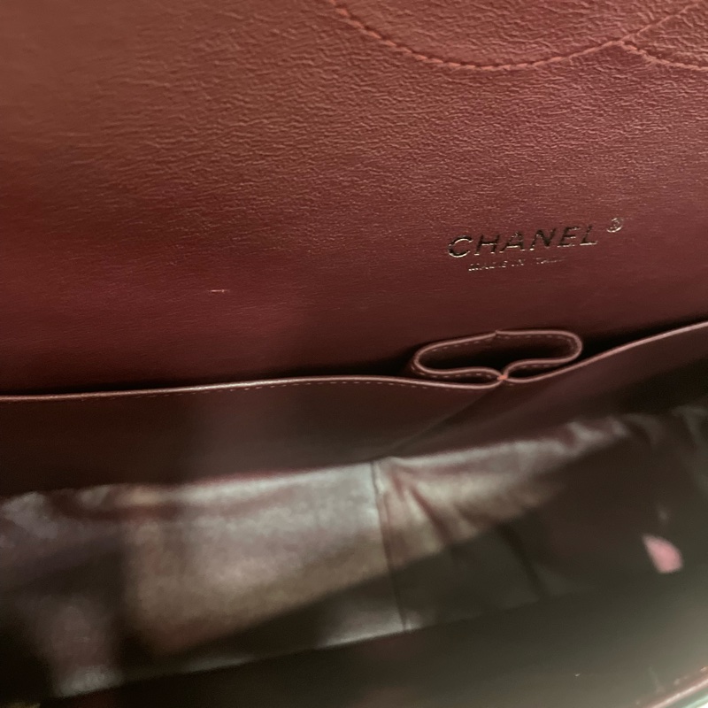 Chanel Maxi Jumbo 羊皮銀扣-7