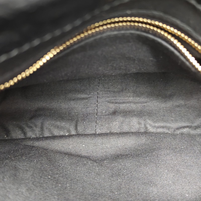 BALENCIAGA 黑色牛皮金扣MonacoBBLOGO鏈條包-5