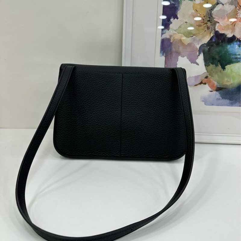 Hermes 爱马仕 Halzan 25 黑金 TC皮 K刻-2