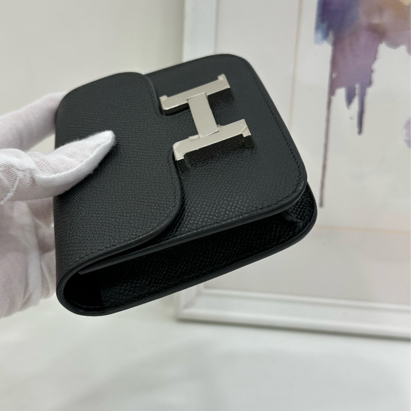 Hermes 愛馬仕Constance Slim康康黑色銀扣,W刻 閒置有購證-3