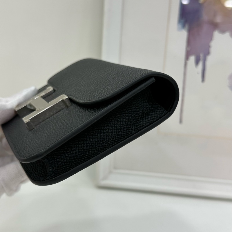 Hermes 愛馬仕Constance Slim康康黑色銀扣,W刻 閒置有購證-4