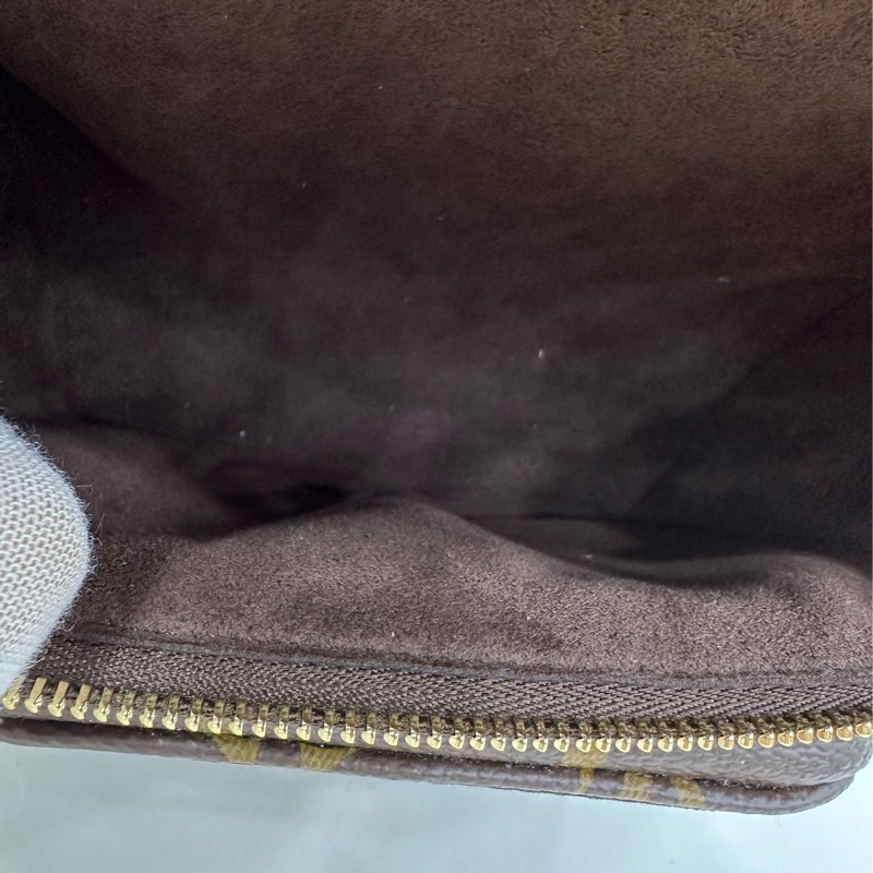 LV路易威登 mini bumbag 老花腰包 金色鏈條肩帶 可斜挎可腰包 晶片 閒置 17*12cm-7