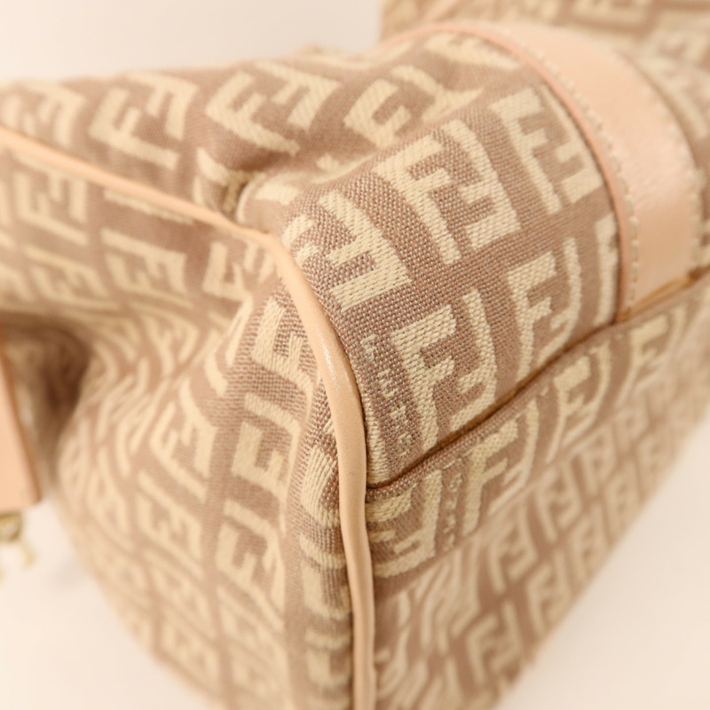 FENDI 帆布Zucchino Mini Boston Bag金扣手挽袋-15