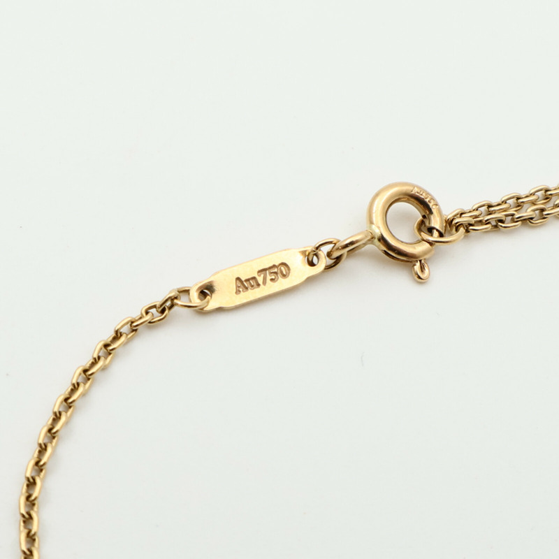 TIFFANY&CO 18K黃金T-Smile Diamond Pendent鑽石項鍊-5