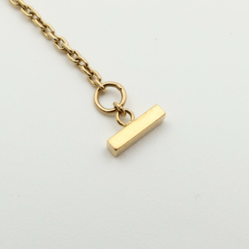 TIFFANY&CO 18K黃金T-Smile Diamond Pendent鑽石項鍊-7