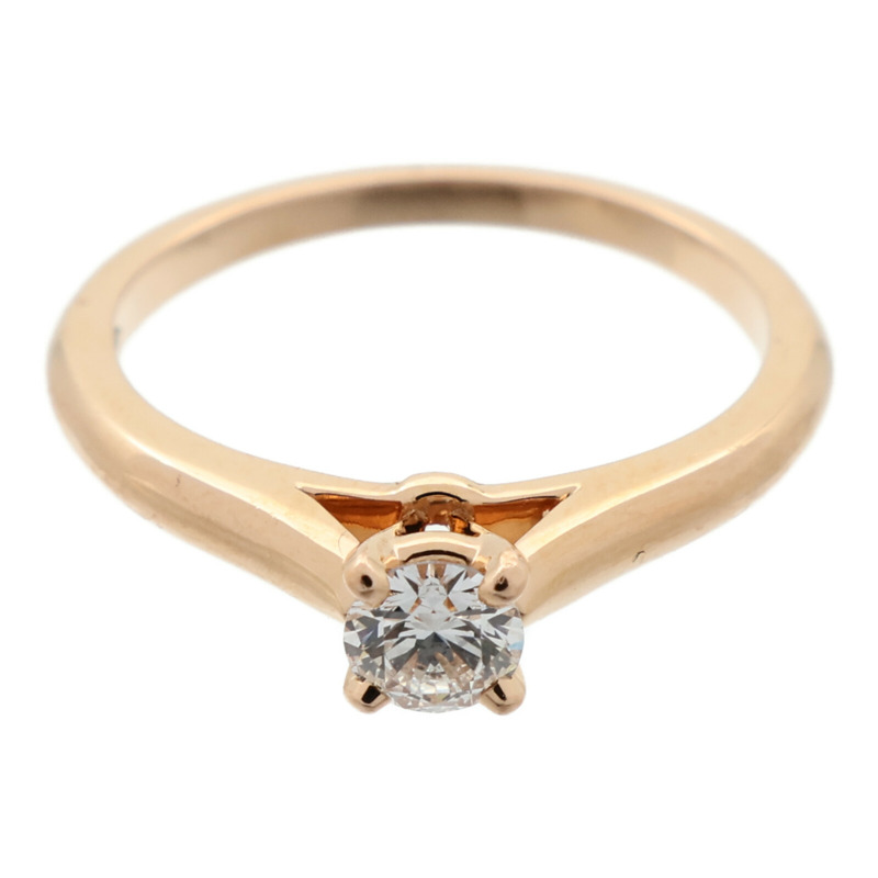 CARTIER 18K玫瑰金Diamond Ring鑽石戒指Cartier#48/US#4.5-1