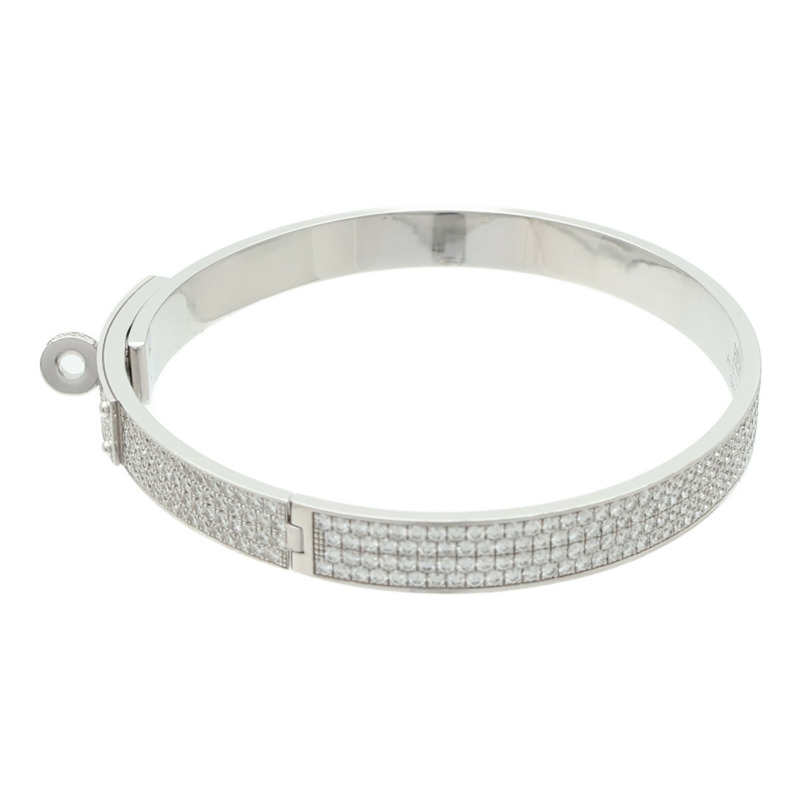 HERMES 18K白金Kelly Bracelet Diamond鑽石手鐲-3