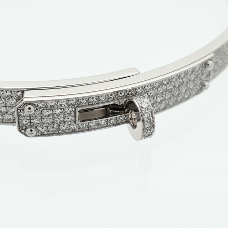 HERMES 18K白金Kelly Bracelet Diamond鑽石手鐲-7