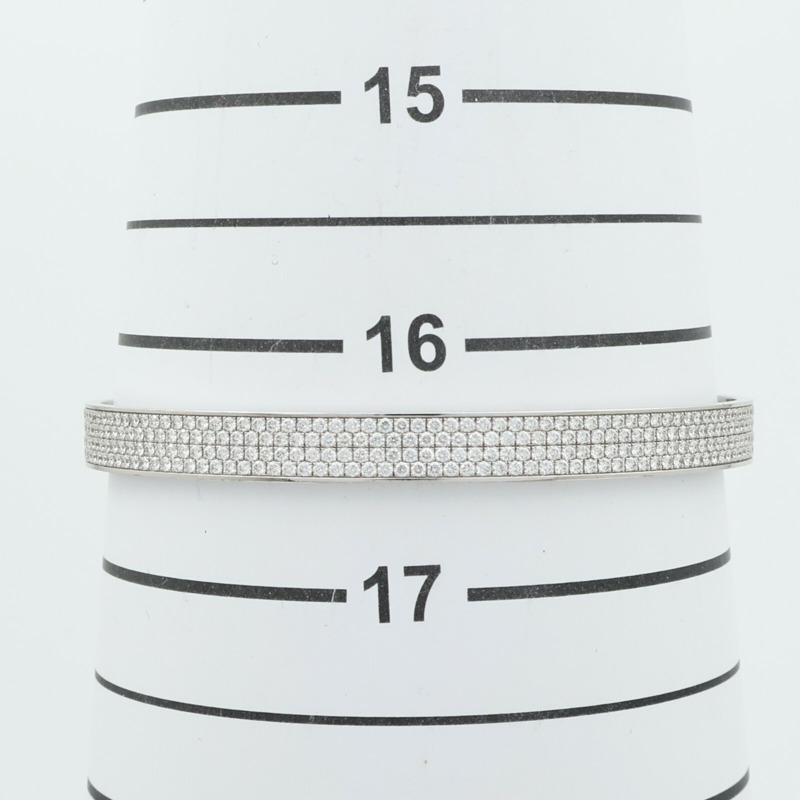 HERMES 18K白金Kelly Bracelet Diamond鑽石手鐲-8