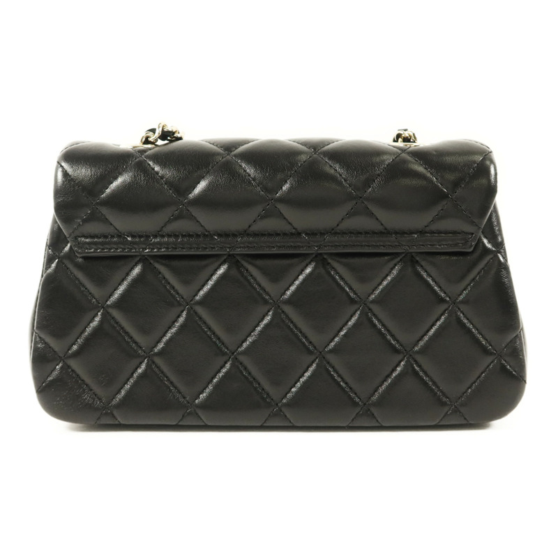 CHANEL 羊皮皮革Mini Flap Bag金扣鏈帶肩背袋-1