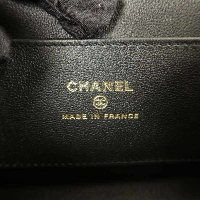 CHANEL 羊皮皮革Mini Flap Bag金扣鏈帶肩背袋-5