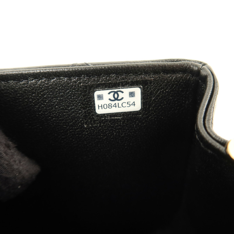 CHANEL 羊皮皮革Mini Flap Bag金扣鏈帶肩背袋-6