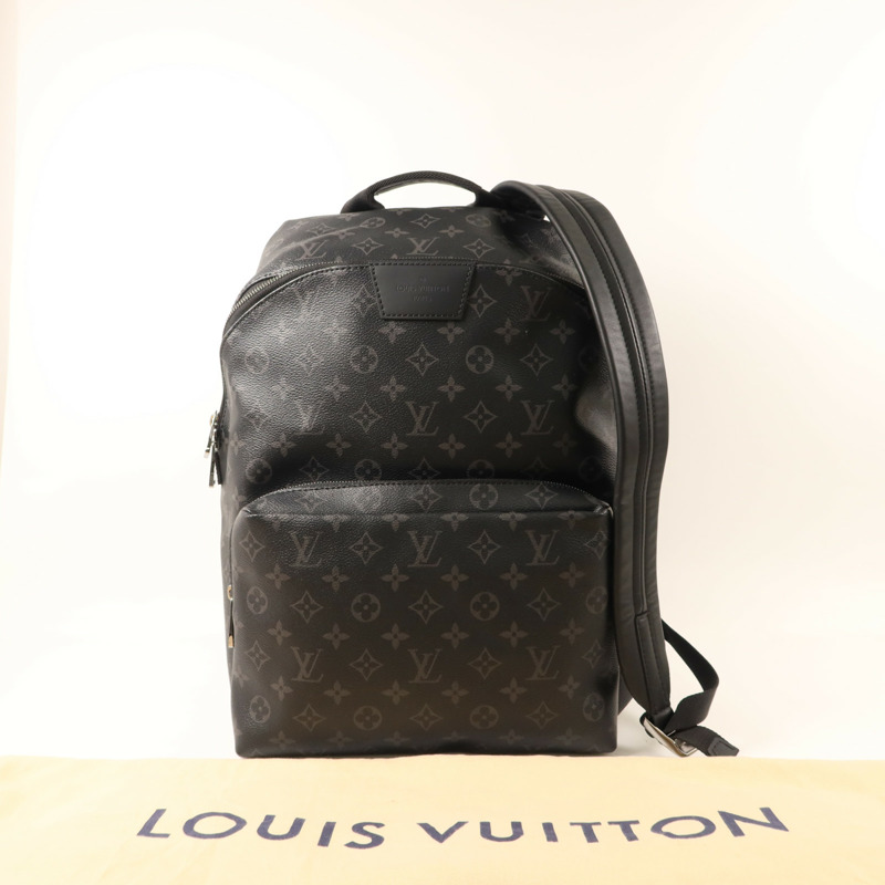 LOUIS VUITTON Monogram Eclipse Discovery PM銀扣背包-9