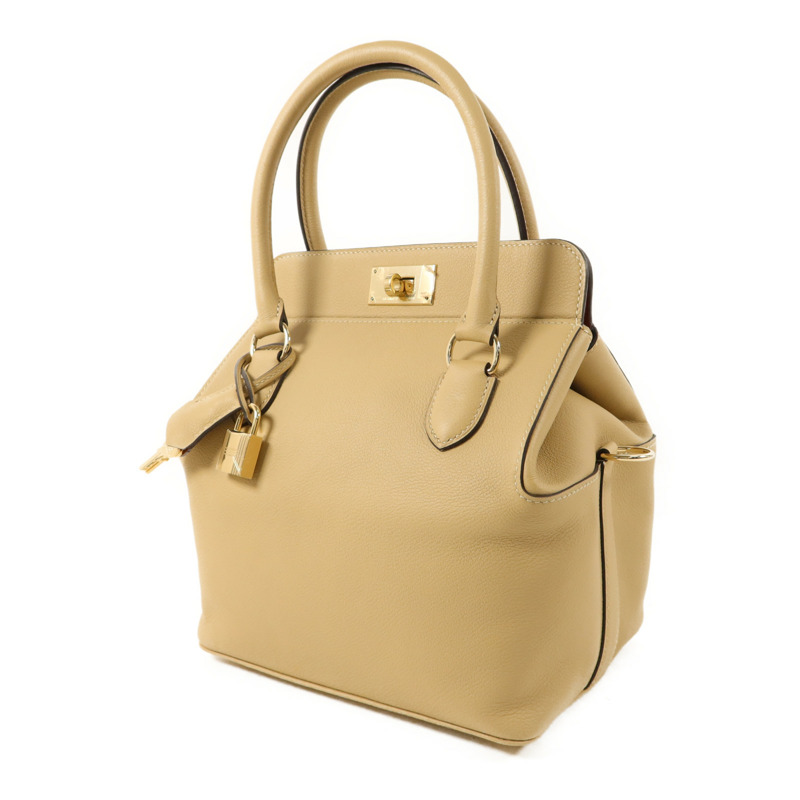 HERMES Evercolor皮革Tool Box 20金扣手挽肩背兩用袋Trench/Cuivre-2