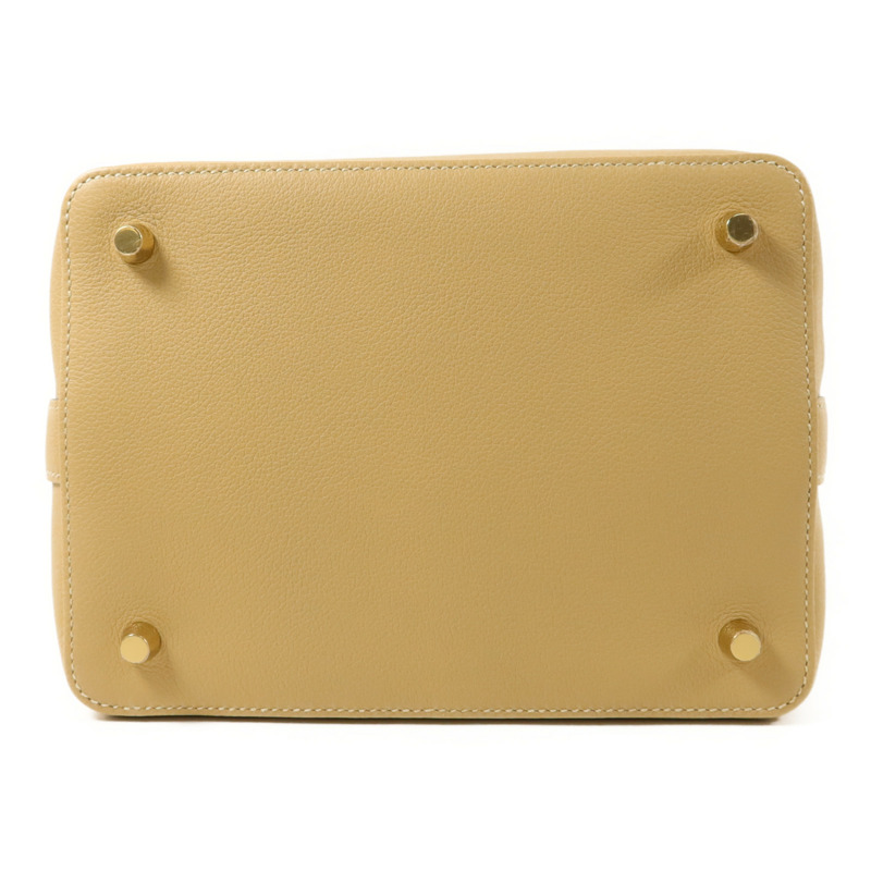 HERMES Evercolor皮革Tool Box 20金扣手挽肩背兩用袋Trench/Cuivre-3