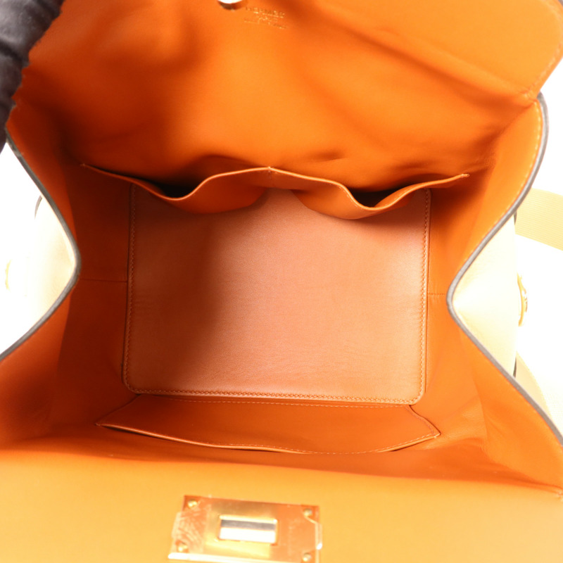 HERMES Evercolor皮革Tool Box 20金扣手挽肩背兩用袋Trench/Cuivre-4