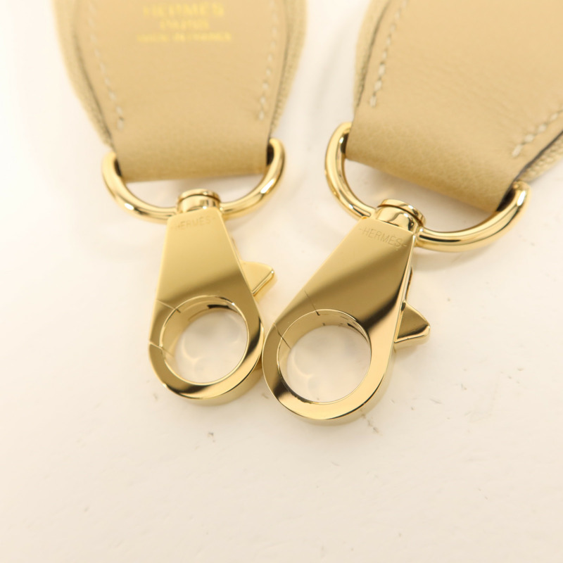 HERMES Evercolor皮革Tool Box 20金扣手挽肩背兩用袋Trench/Cuivre-10