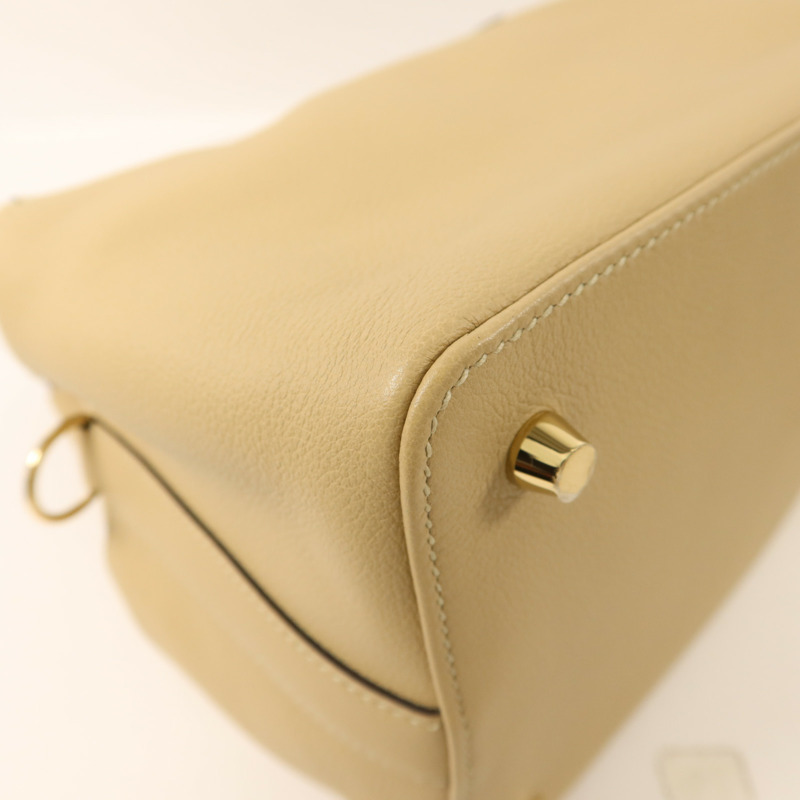 HERMES Evercolor皮革Tool Box 20金扣手挽肩背兩用袋Trench/Cuivre-14