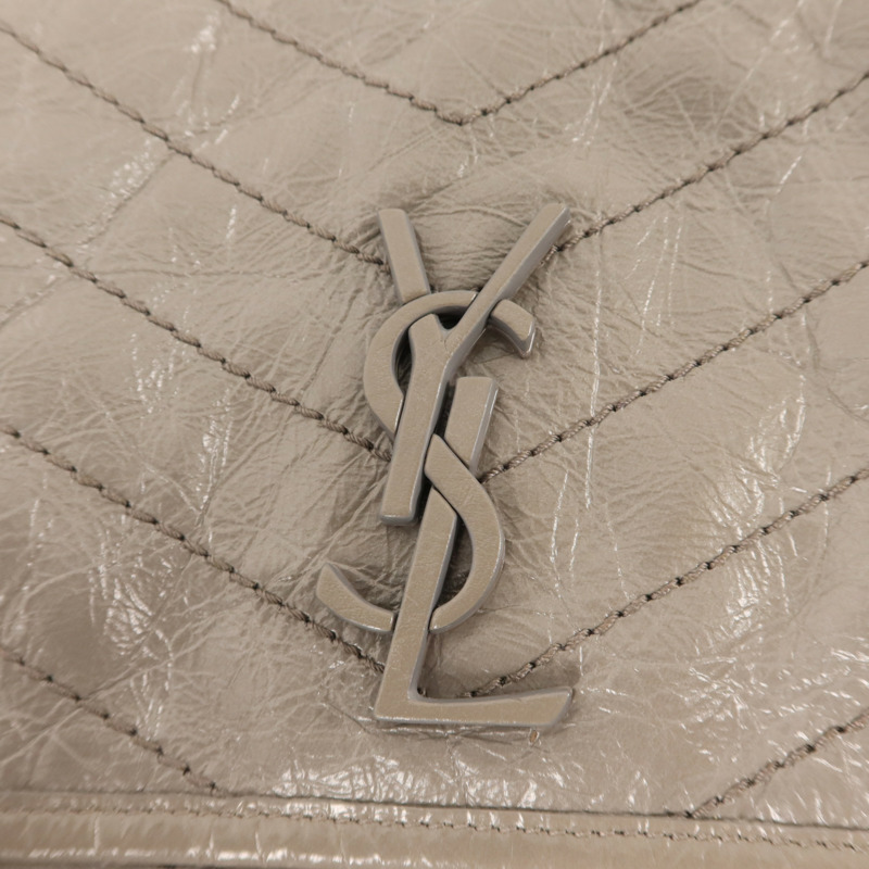 SAINT LAURENT 牛皮皮革Niki銀扣鏈帶肩背袋-8