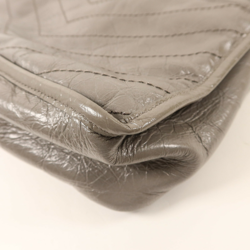 SAINT LAURENT 牛皮皮革Niki銀扣鏈帶肩背袋-14