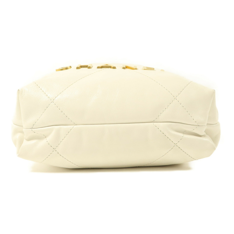 CHANEL 牛皮皮革Chanel 22 Mini金扣手挽肩背兩用袋-3