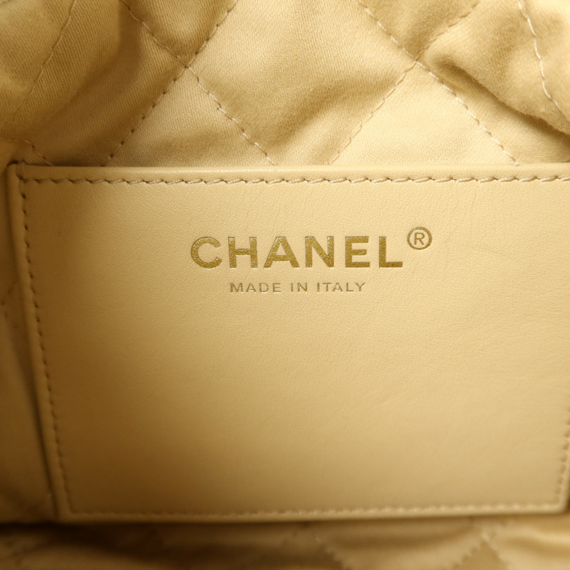 CHANEL 牛皮皮革Chanel 22 Mini金扣手挽肩背兩用袋-5