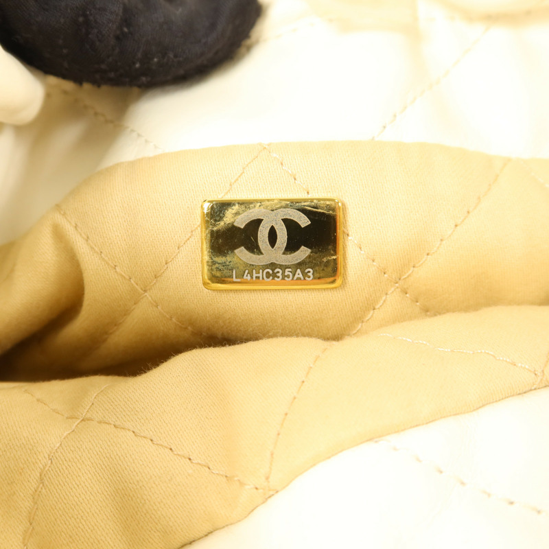 CHANEL 牛皮皮革Chanel 22 Mini金扣手挽肩背兩用袋-6