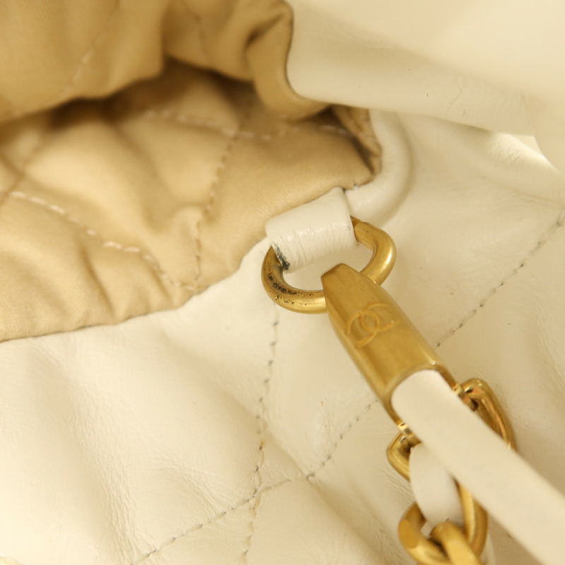 CHANEL 牛皮皮革Chanel 22 Mini金扣手挽肩背兩用袋-10