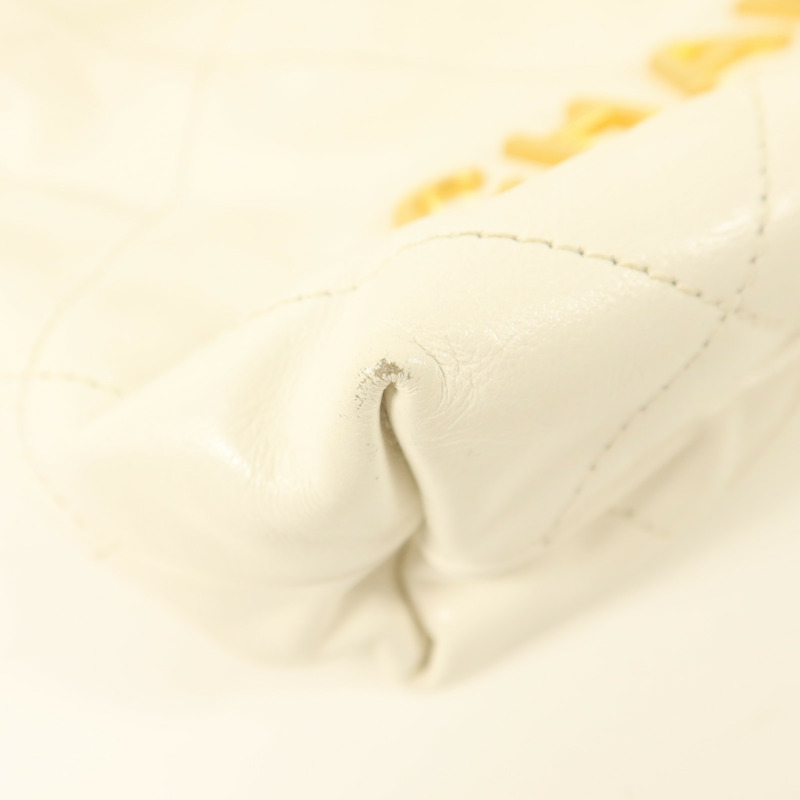 CHANEL 牛皮皮革Chanel 22 Mini金扣手挽肩背兩用袋-15