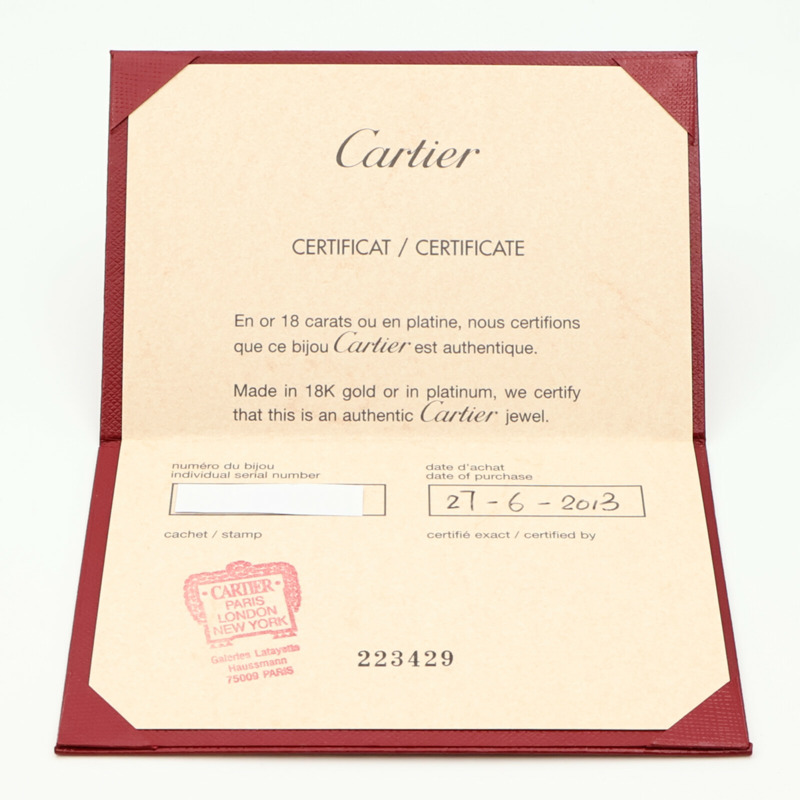 CARTIER 18K玫瑰金Love Pendant Half-Paved鑽石項鍊-11